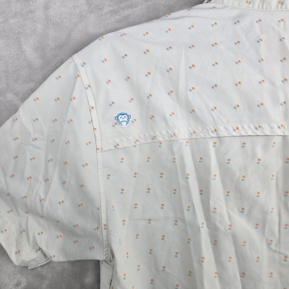 Howler Bros Mens Tech Short Sleeve Button Up‎ Shirt Medium Pattern - Picture 8 of 9